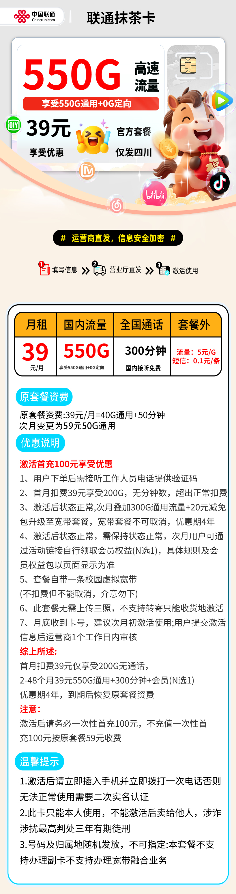 MF联通抹茶卡【四川省内】 详情图 1