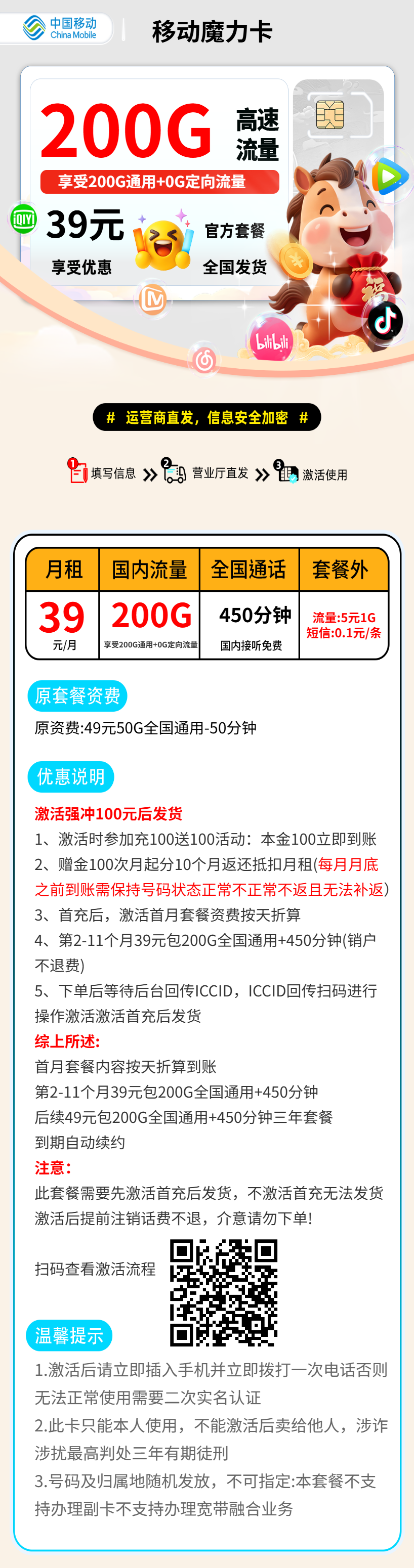 移动魔力卡【激活发货】 详情图 2