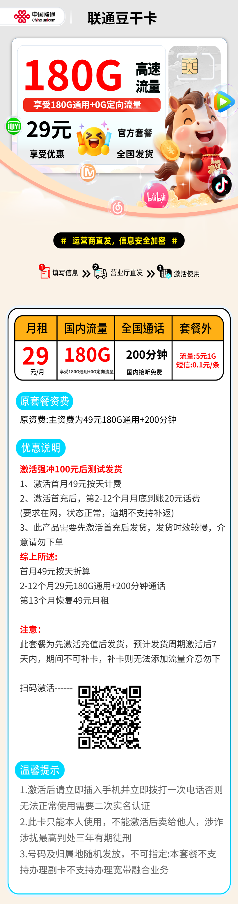联通豆干卡【全国发货】 详情图 2