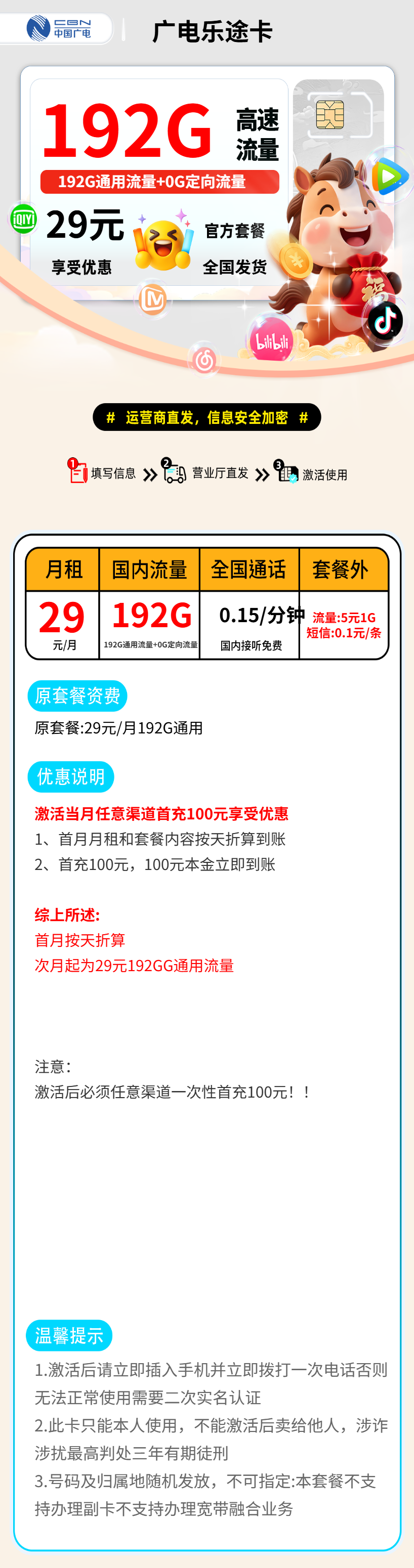 广电乐途卡【全国发货】 详情图 1